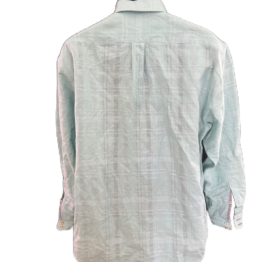 Tommy Bahama Men’s Linen/Cotton Blend Long Sleeve Button Down Shirt. Size Large - Picture 6 of 10